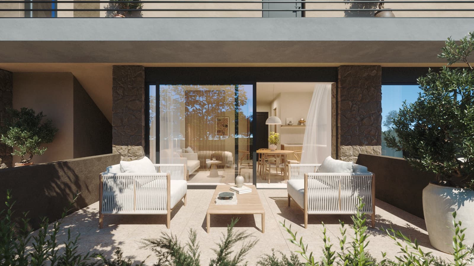 The River outdoor lounge terrace